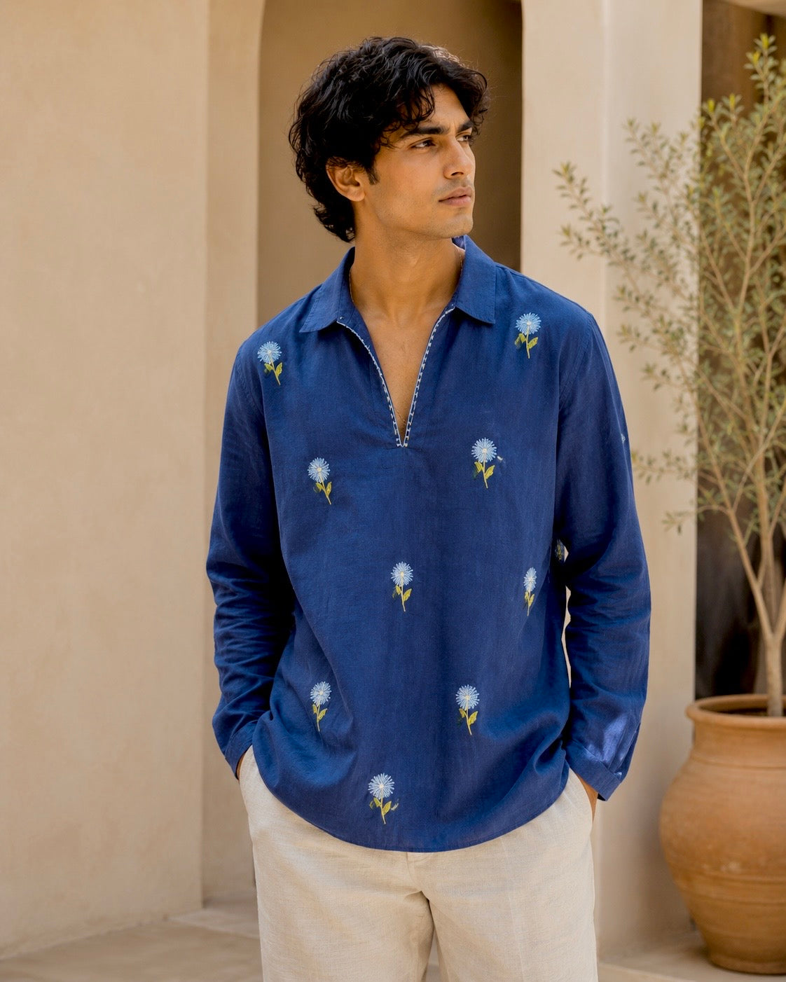 Midnight valley of flowers shirt