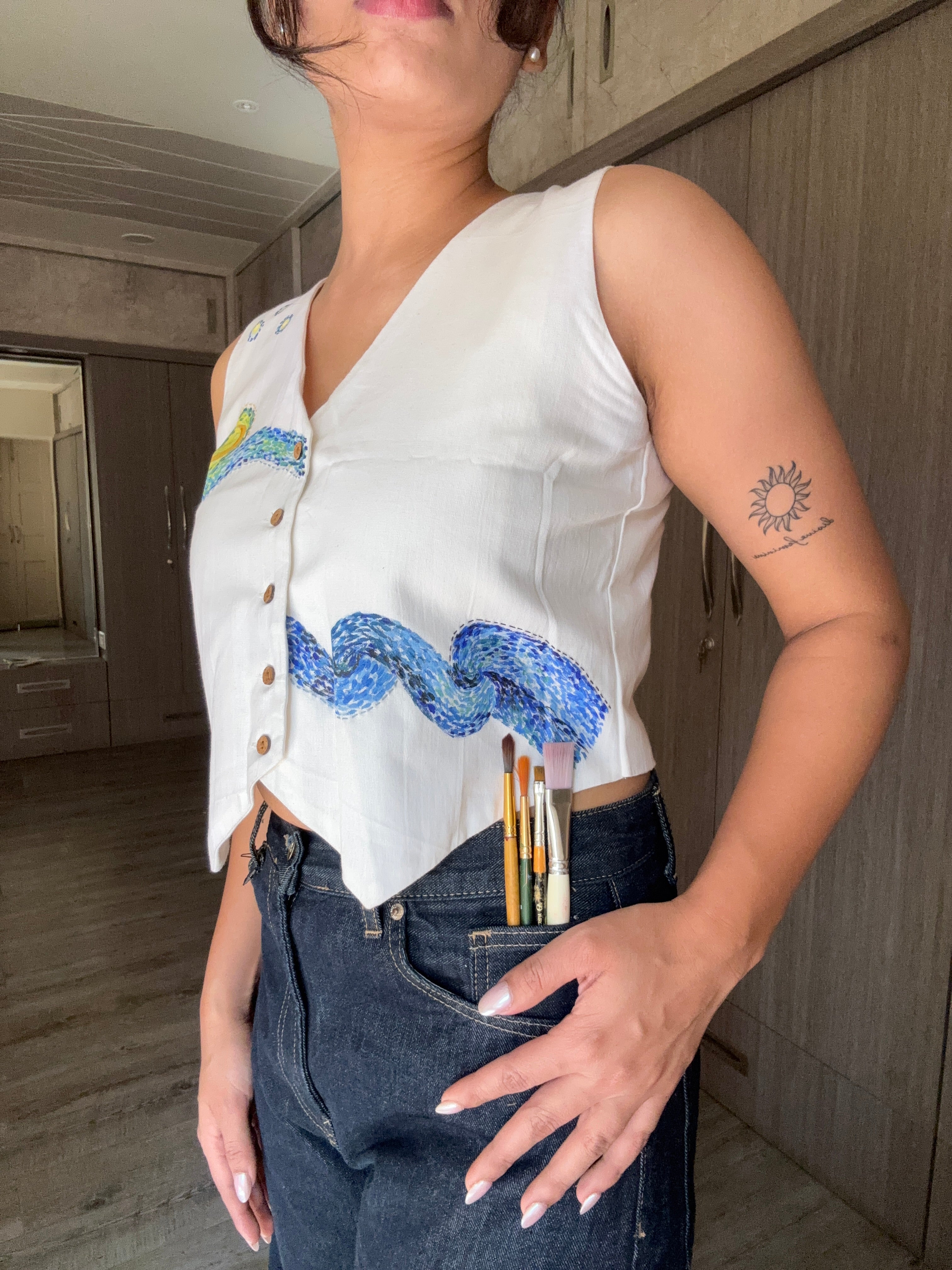 Starry night waistcoat