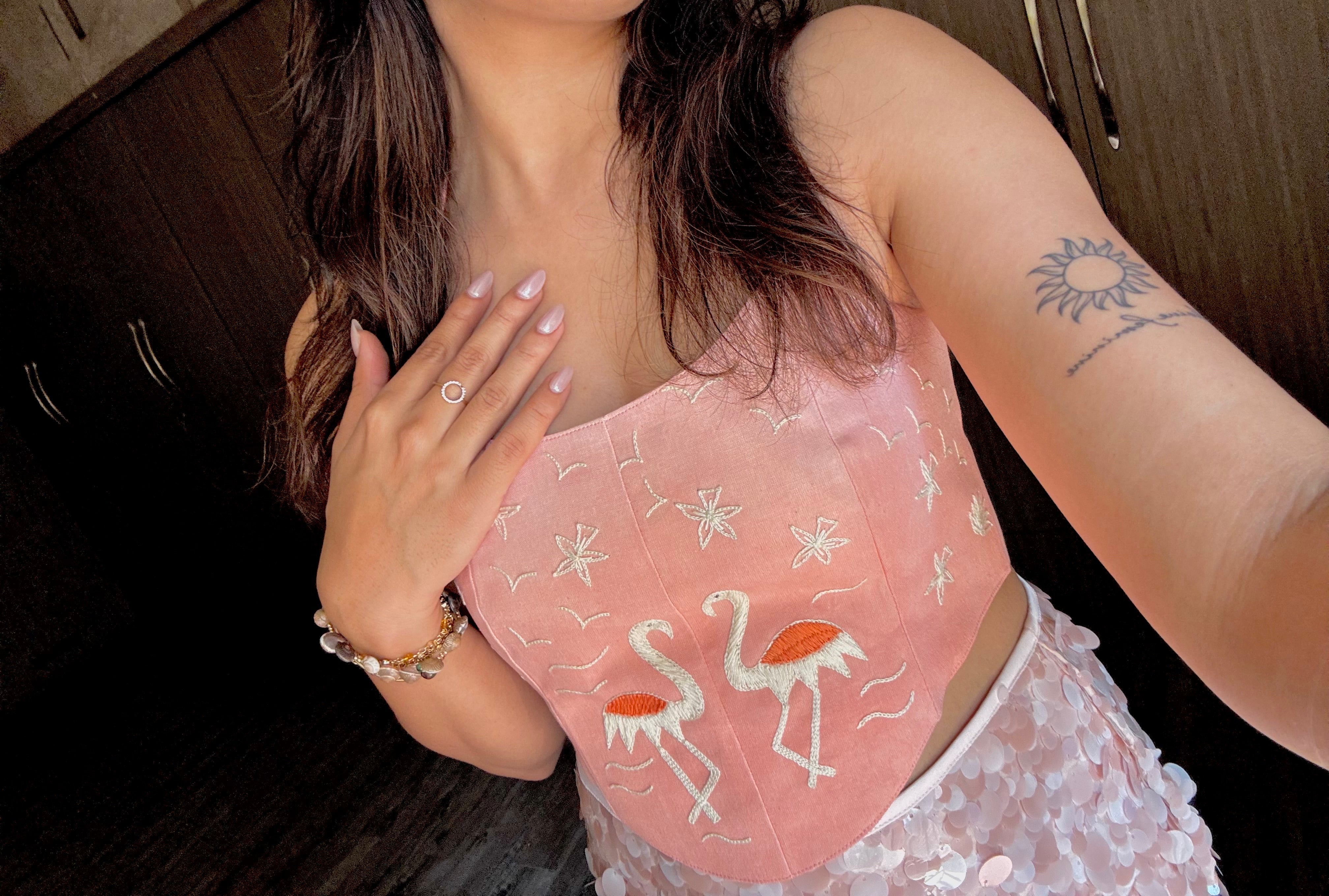 Flamingo corset